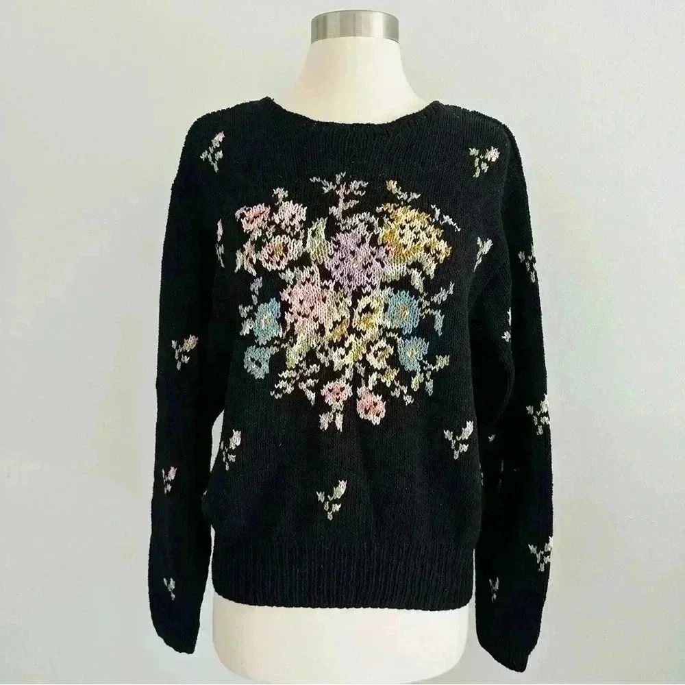 Vintage Liz Claiborne Collection Knitted by Hand M